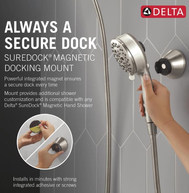 Delta SureDock™ Lumicoat® Stainless Magnetic Docking Mount-3