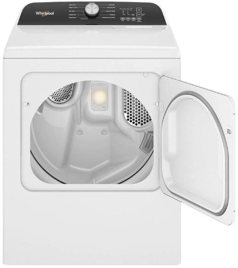 Whirlpool® 7.0 Cu. Ft. White Front Load Gas Moisture Sensing Dryer with Long Vent-1