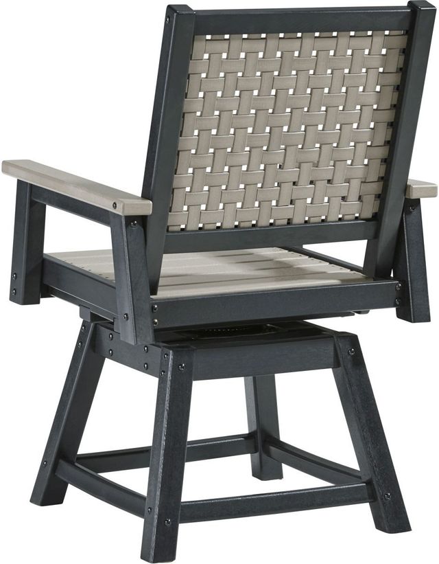 Signature Design by Ashley® Mount Valley Driftwood/Black Swivel Chair-2
