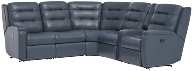 Flexsteel® Customizable Arlo Leather 6-Piece Manual Reclining Sectional-2