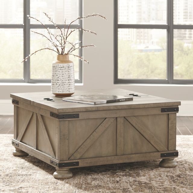 Signature Design by Ashley® Aldwin 3-Piece Gray Farmhouse Living Room Table Set-3