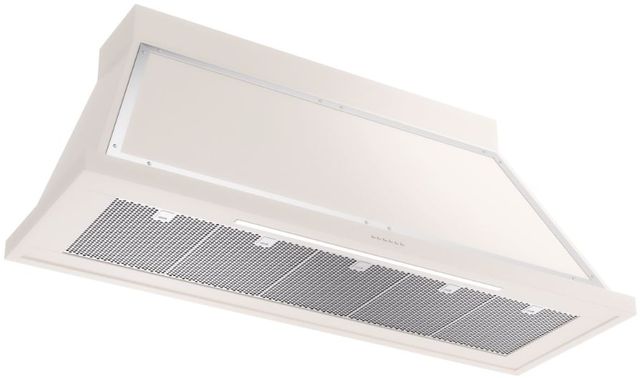 Ilve® Nostalgie II Noblesse 60" Antique White Wall Mounted Range Hood with Chrome Trim-1