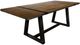 International Furniture Direct Urban Art 7-Piece Brown/Matte Black Dining Set-1