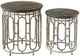 Crestview Collection Allyson Textured Metal and Wood Set of Tables-0