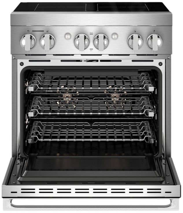 JennAir® Noir 30" Stainless Steel Pro Style Induction Range -1