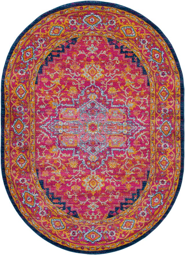Surya Harput Garnet 7'x9' Oval Rug-0