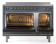 Ilve® Nostalgie II Series 48" Blue Grey Pro Style Induction Range-1