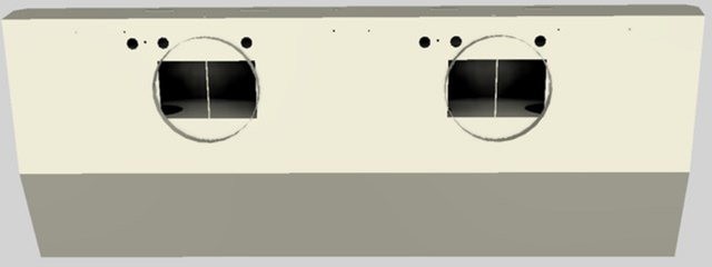 Vent-A-Hood® 60" Biscuit Wall Mounted Liner Insert-1