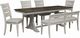 Liberty Furniture Farmhouse Reimagined 7-Piece Antique White/Chestnut Optional Trestle Dining Table Set-0