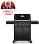 Broil King® Crown™ 420 Shadow 4-Burner Black Freestanding Natural Gas Grill-2
