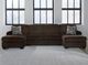 Signature Design by Ashley® Kimlee 3-Piece Chocolate U-Shape Sectional and Double Chaise-1