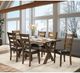 Mazin Furniture Sansa Warm Oak Brown Dining Table-4