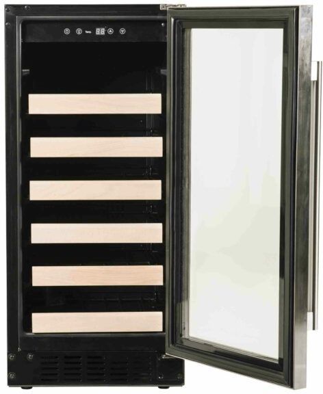 Azure 15" 3 Cu. Ft. Stainless Steel Wine Cooler-1