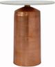 Moe's Home Collection Jackie Copper Large Accent Table with White Marble Top-1