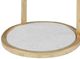 Bassett Mirror Surrey White Scatter Table with Gold Base-2