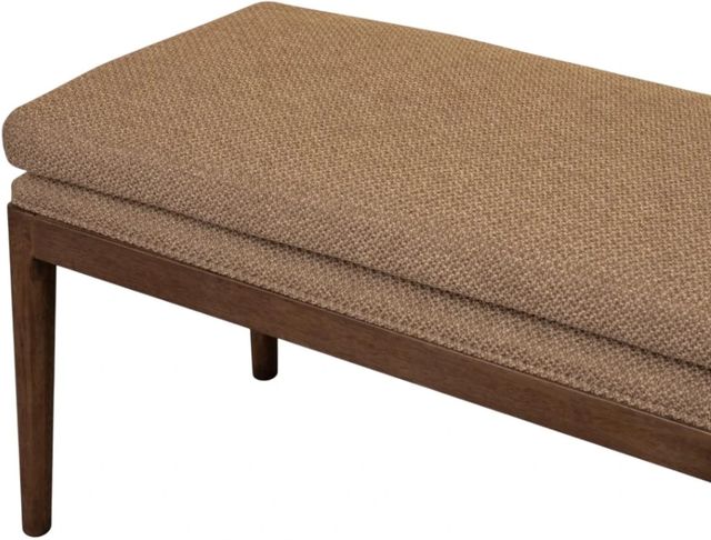 Modus Furniture Carlisle Pecan Pie Upholstered Dining Bench-4