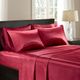 Olliix by Madison Park Essentials Red 2 Pack of Standard Satin Pillow Case-1