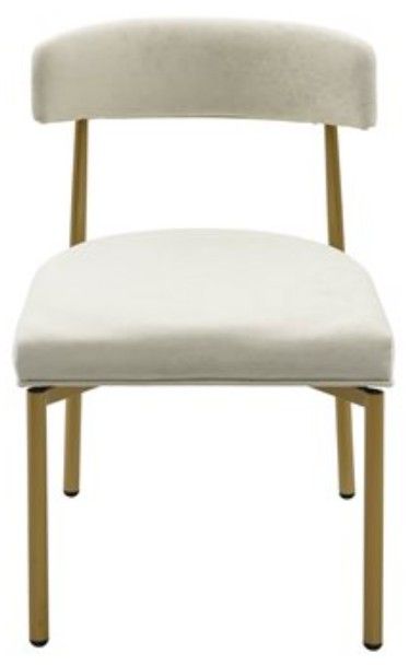 YHD Ivory/Bronze Grace Dining Chair-4