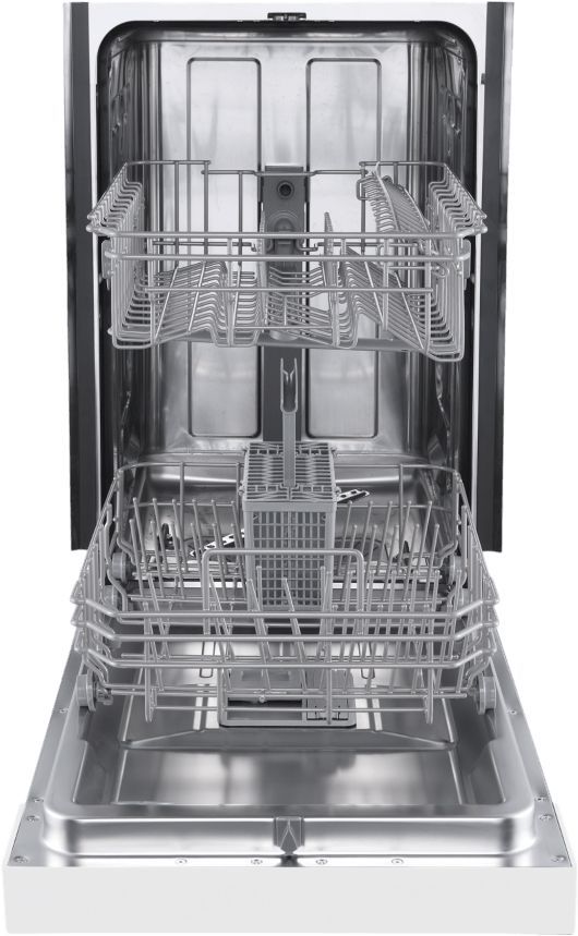 FORNO® Polo 18" White Front Control Built In Dishwasher-1