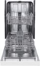 FORNO® Polo 18" White Front Control Built In Dishwasher-1