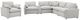Coaster® Collins 6-Piece Gray Modular Power Reclining Sectional-4