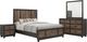 Elements International Harlington 4-Piece Walnut Full Panel Bedroom Set-0