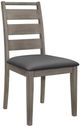Mazin Furniture Woodrow Gray Side Chair-0