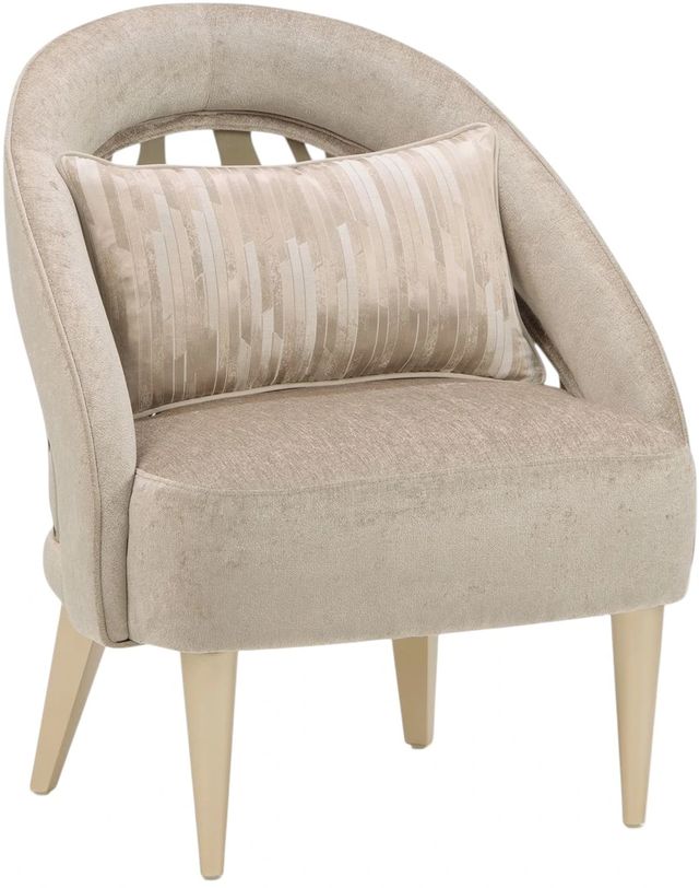 Michael Amini® La Rachelle Medium Champagne Accent Chair-0