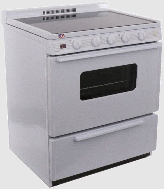 Premier 30" White Smoothtop Electric Range-0