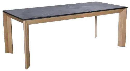 Moe's Home Collection Angle Black Dining Table with Brown Base-0