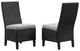 Signature Design by Ashley® Beachcroft 2-Piece Black/Light Gray Resin Outdoor Side Chair Set-0