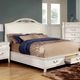 Furniture of America® Elvas White King Storage Panel Bed-0