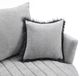 Furniture of America® Hoople Light Gray Channel Tufted Swivel Chair-5