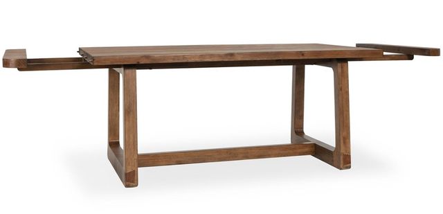 Classic Home Lyra Smoke Brown 80-110" Extendable Dining Table-2