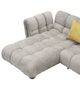 VIG Furniture Divani Casa Jacinda 2-Piece Gray Left-Arm Facing Sofa Sectional and Chaise with Pillows-4