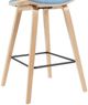 Armen Living Fox 2-Piece Blue/Oak Barstool Set-4