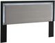 Signature Design by Ashley® Raechalla Black/Gray King Upholstered Panel Headboard-0