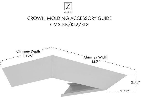 ZLINE Stainless Steel Crown Molding-2