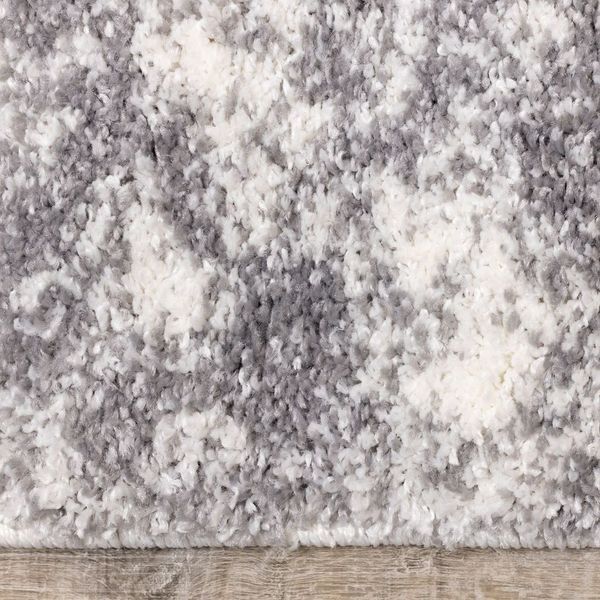 Kalora Interiors Fergus White Grey Wispy Clouds 7'10'' X 10'6'' Rug-2
