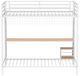 Coaster® Campus Matte White Youth Full Over Twin Bunk Bed-2