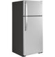 GE® 28" 17.5 Cu. Ft. Fingerprint Resistant Stainless Steel Freestanding Top-Freezer Refrigerator-4