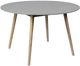 Armen Living Kylie Gray Marble/Wooden Outdoor Dining Table with Natural Base-0