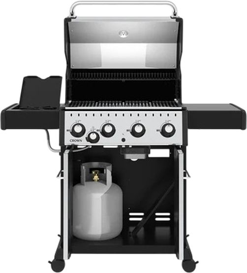 Broil King® Crown™ S 440 4-Burner Stainless Steel Freestanding Liquid Propane Gas Grill-1