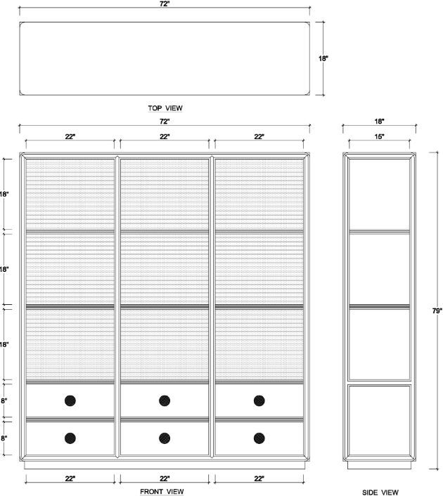 Bramble Customizable Cohan Open Cabinet-1