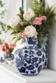 A & B Home Blue/White Aline Jar-1