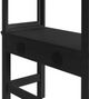 Elements International Hampton Kids Charcoal Youth Twin Loft Bed with Ladder and Desk-5