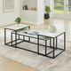 New Classic® Home Furnishings Vetra 3-Piece Black/White Occasional Table Set-1