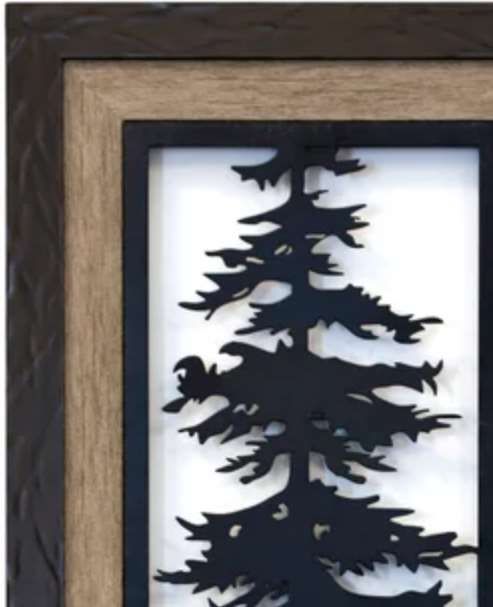 Stylecraft Cypress II Black/Brown/White Wall Art -1