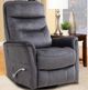 Parker House® Gemini Capri Charcoal Manual Swivel Recliner-4