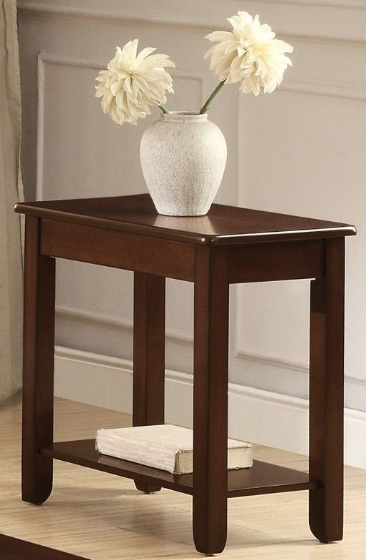 Mazin Furniture Ballwin Deep Cherry Chairside Table-2